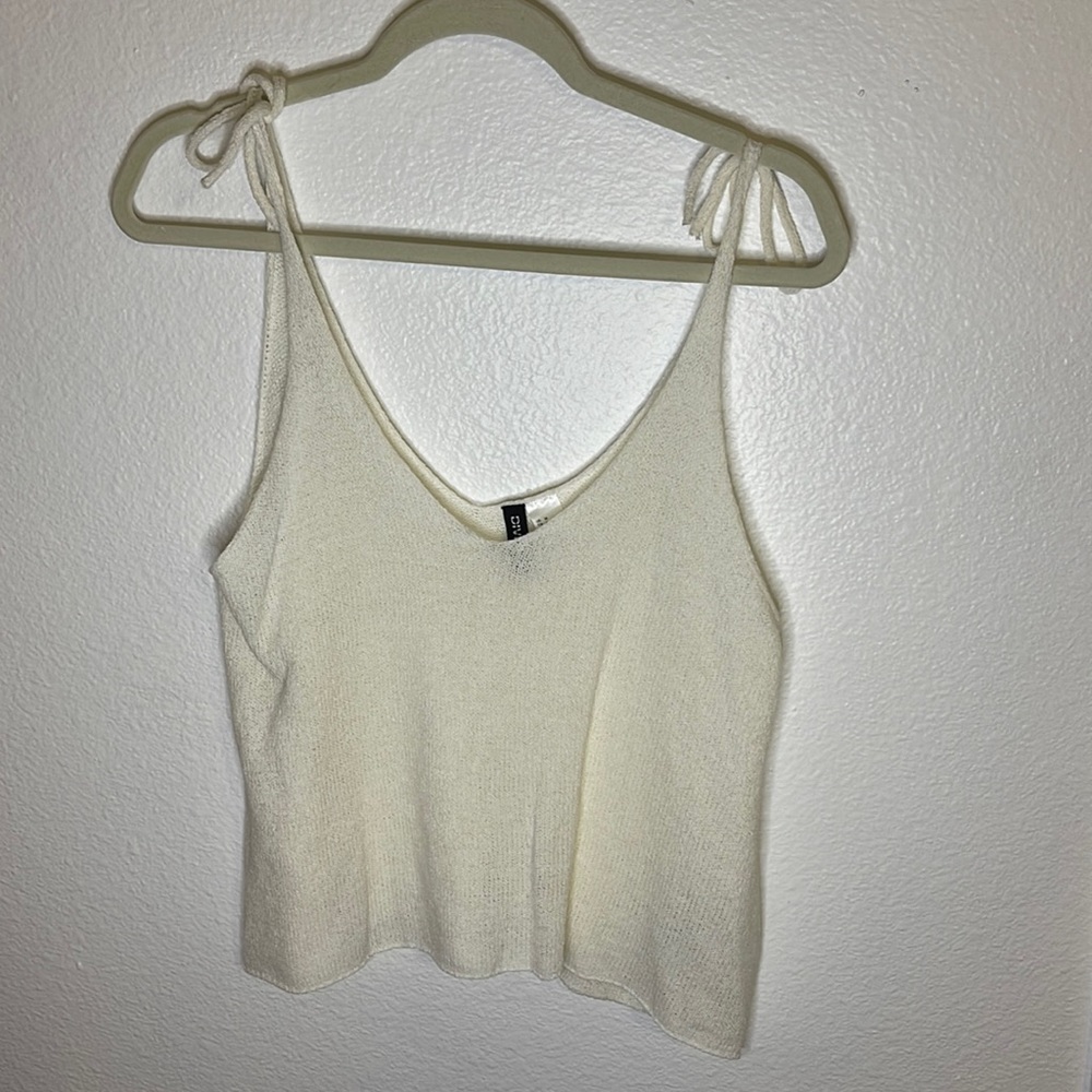 H&M tie strap cropped cami